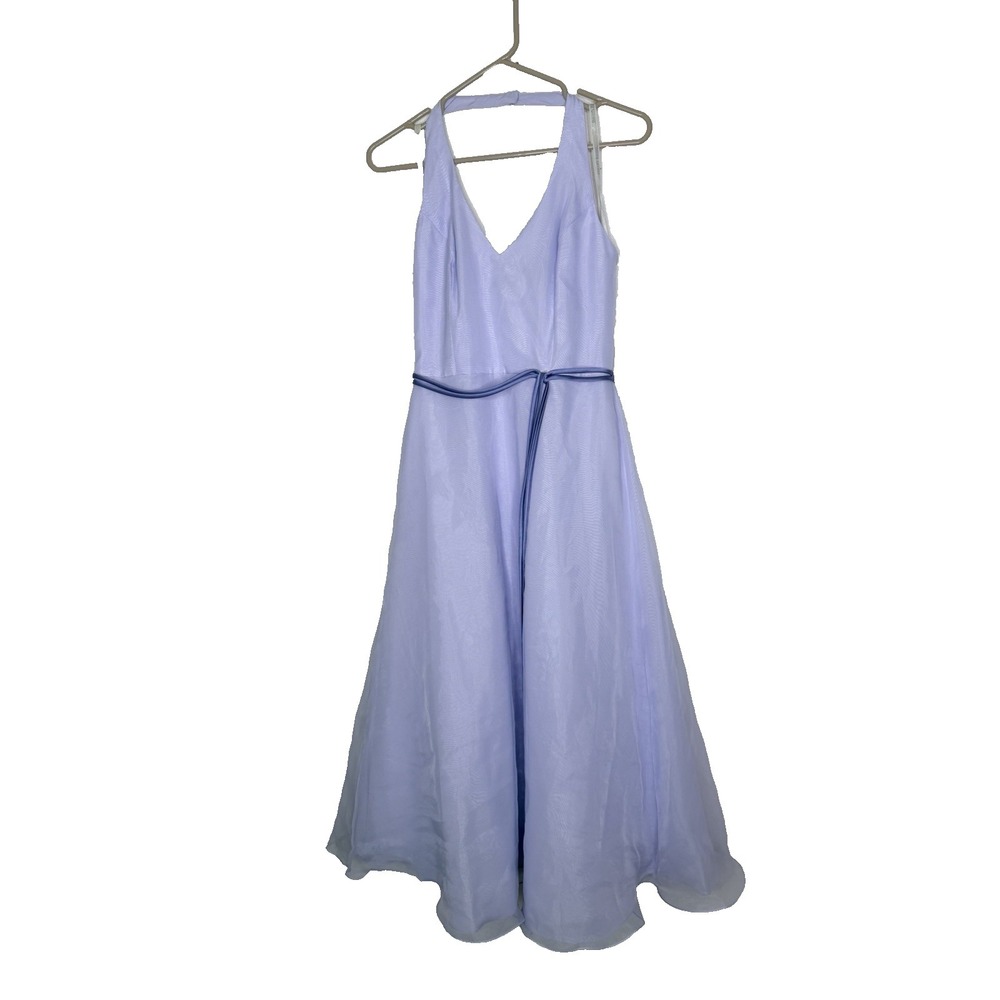 Davids Bridal‎ Halter Style Gown Size 6 Purple Bridesmaid Prom Special Event
